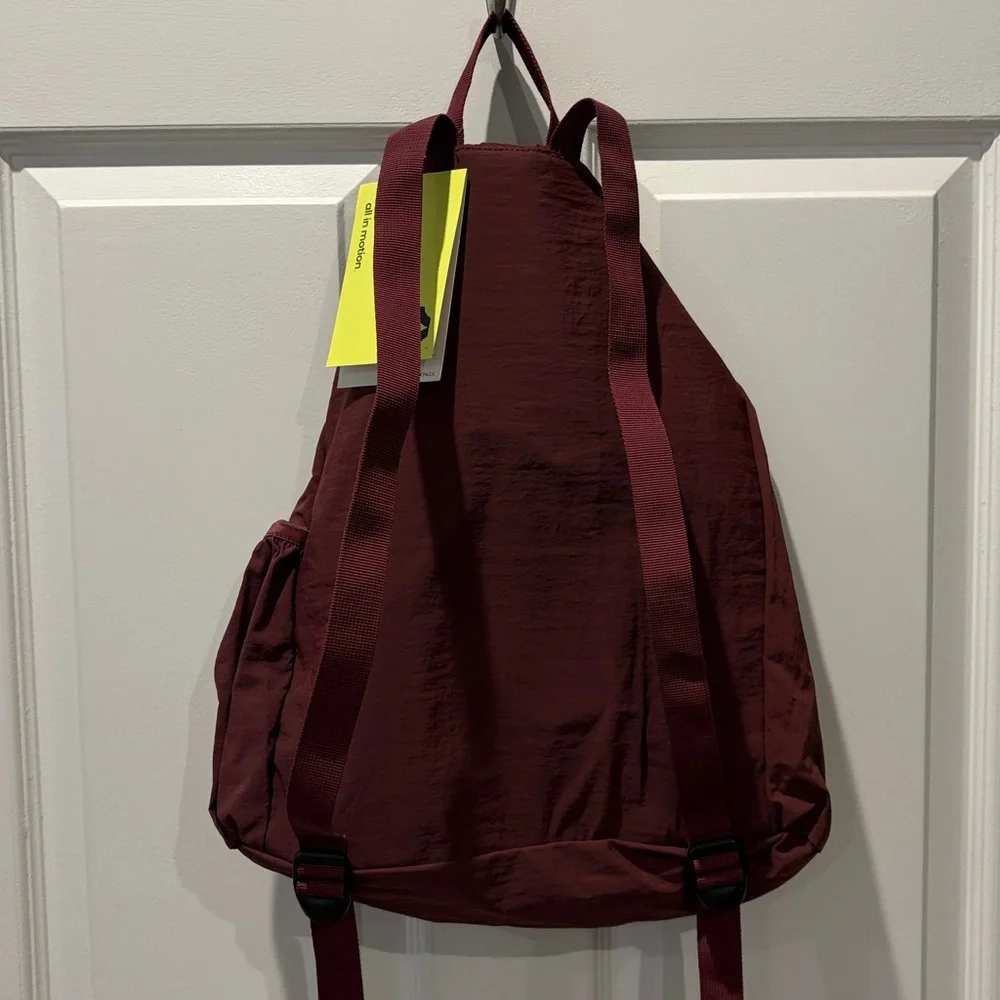 Maroon Drawstring Backpack - Picture 2 of 4